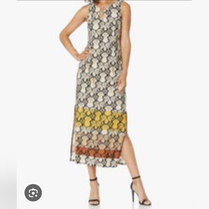 MSK Women's Maxi Dress - Black and Cream